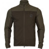 Fleece jacket HARKILA Olaf (Shadow brown/Forest night)