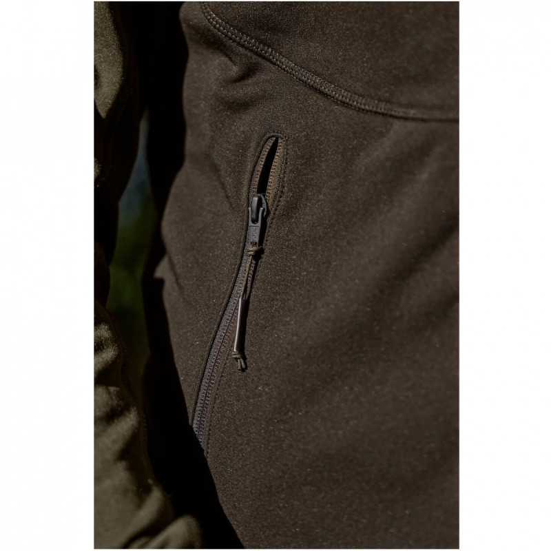 Fleece jacket HARKILA Olaf (Shadow brown/Forest night)
