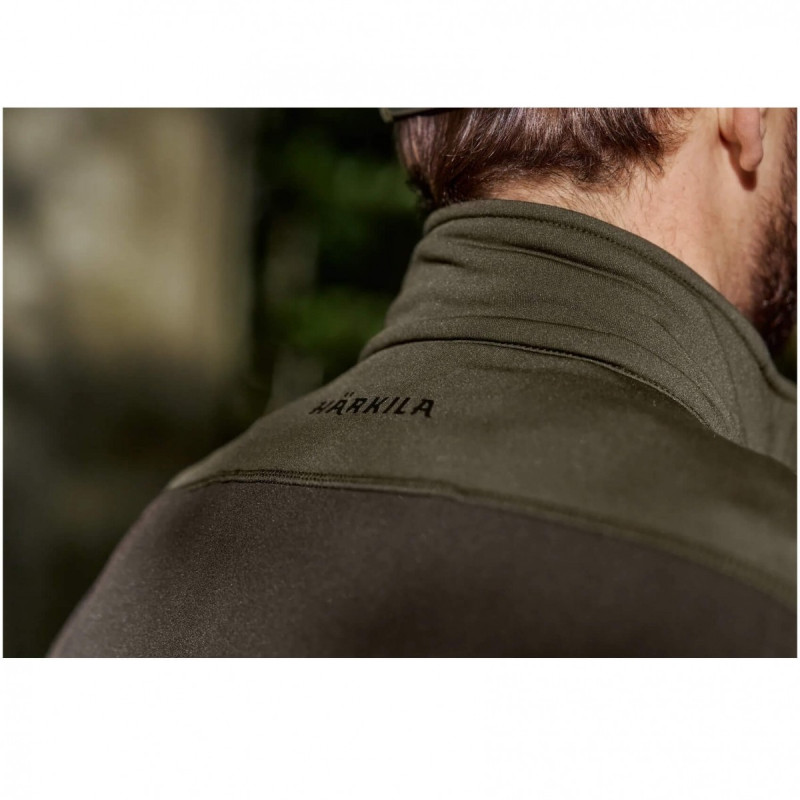 Fleece jacket HARKILA Olaf (Shadow brown/Forest night)