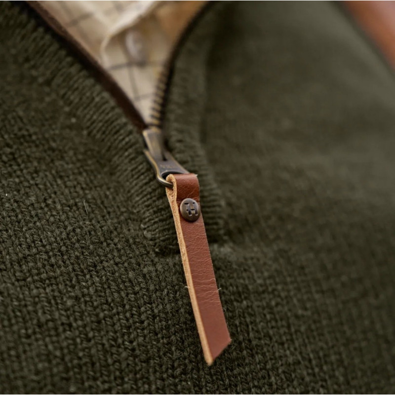 Megztinis HARKILA Vincent merino half zip (Rosin)