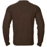 Megztinis HARKILA Vincent merino v-neck (Demitasse brown)