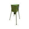 Animal Feeder metal barrel 100 kg Tripod (green)