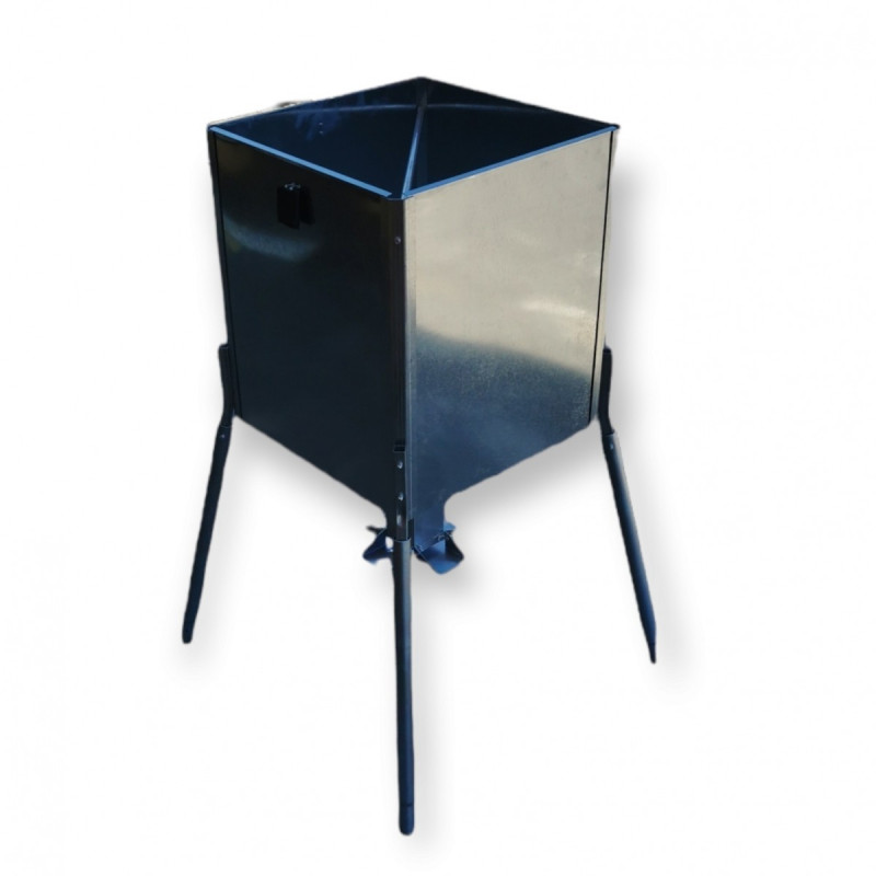 Animal feeder - metal barrel HUNTERA HIGHSTAND 204 kg HS450
