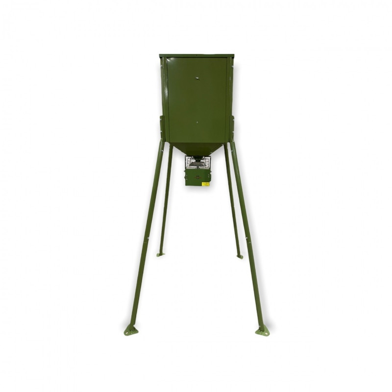 Animal Feeder with solar battery HUNTERA FeedPro M2 12V and container 100kg (gree)