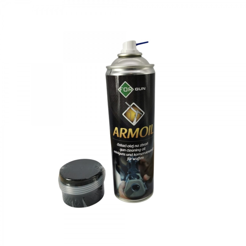 ARMOIL effectively cleans, lubricates and preserves guns