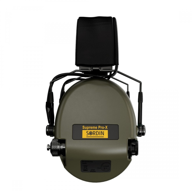 Earmuffs Sordin Supreme Pro-X Slim, Green PVC (74302-X/L-S)