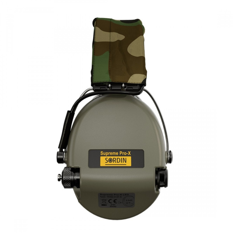 Earmuffs Sordin Supreme Pro-X LED, Green GEL (75302-X-07-S)