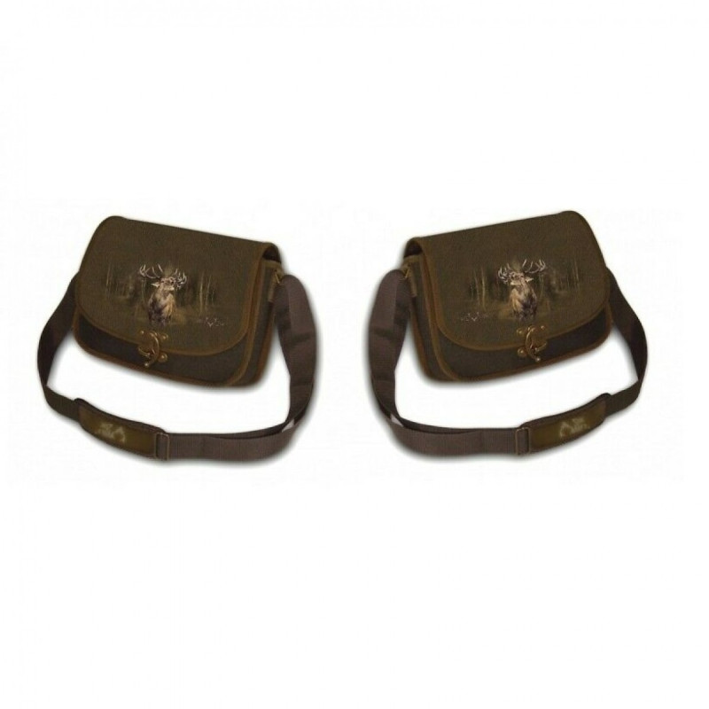 Shoulder Bag with Deer Print (brown)