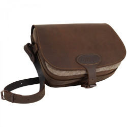Shoulder Bag AKAH leather with wool details (60165000)