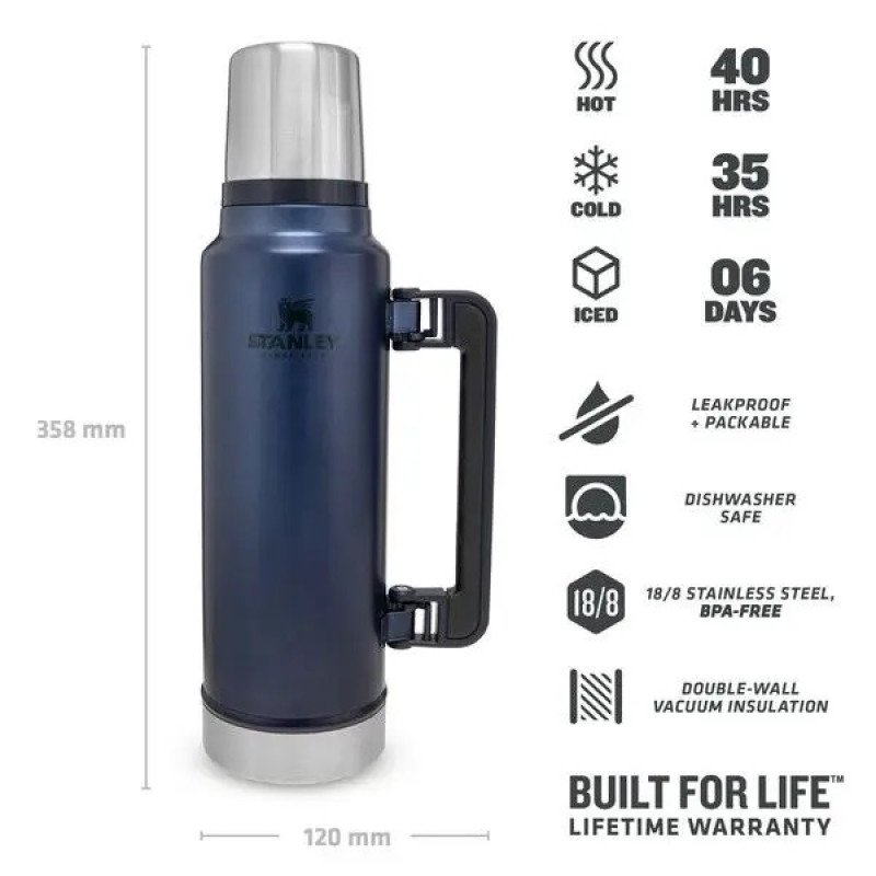 Termosas Stanley Classic mėlynas (1,4 l)