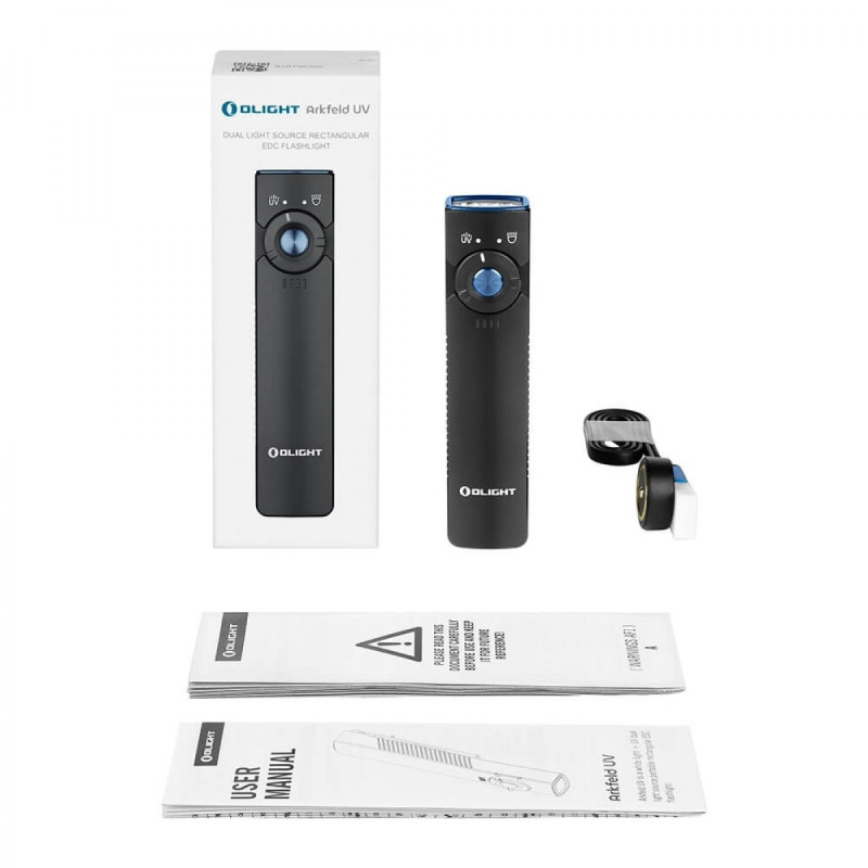 Flashlight Olight Arkfeld UV CW (black)