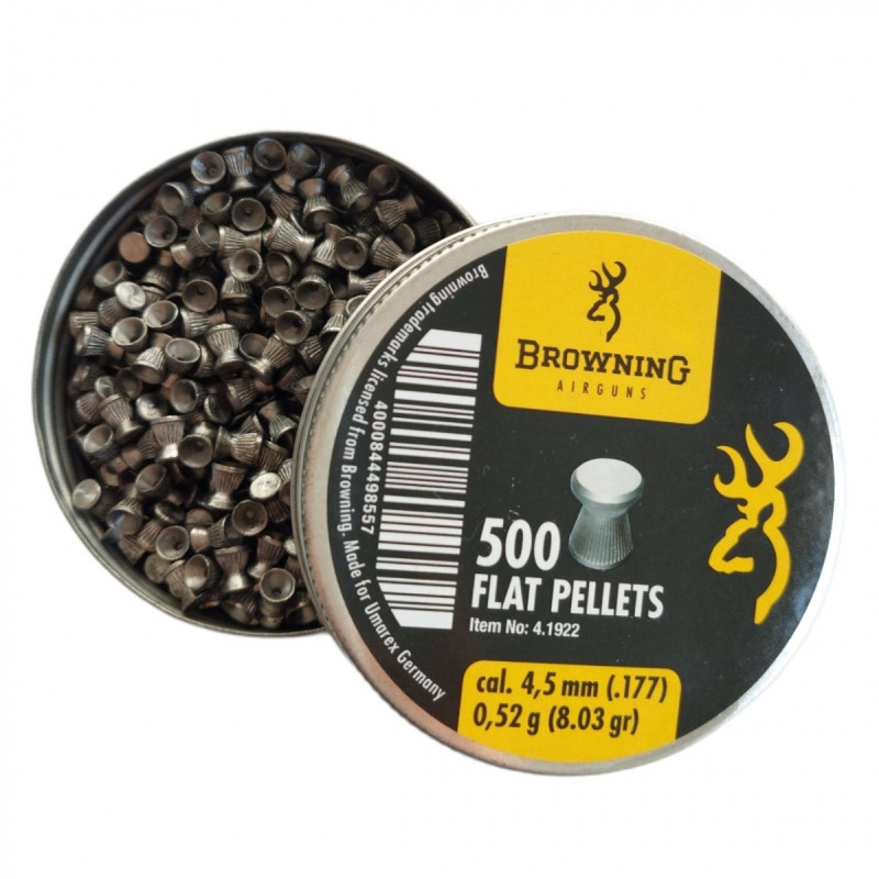 Pneumatinės kulkelės Browning Flat 4,5 mm 500 vnt.