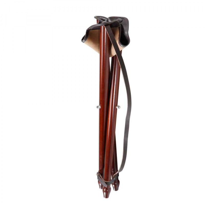 Three-legged chair with leather Frank (65 cm)