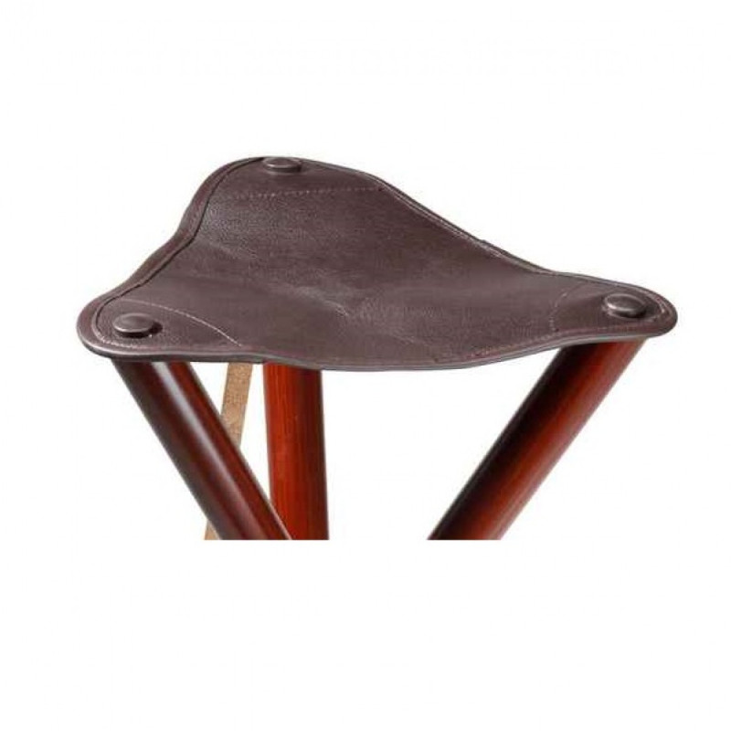 Three-legged chair with leather Frank (65 cm)