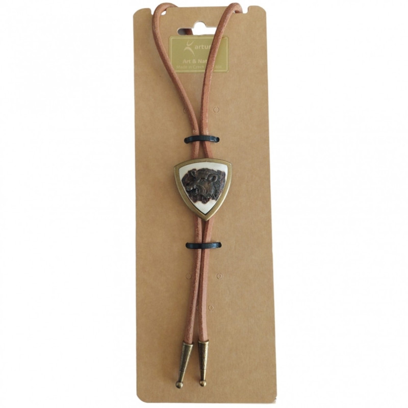 Antler Medallion with Boar Motif