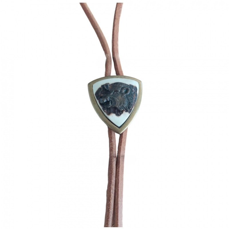 Antler Medallion with Boar Motif