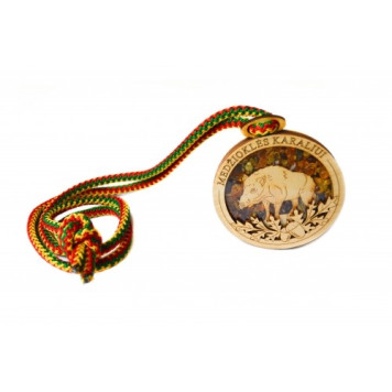 Medal with amber „Medžioklės Karaliui"