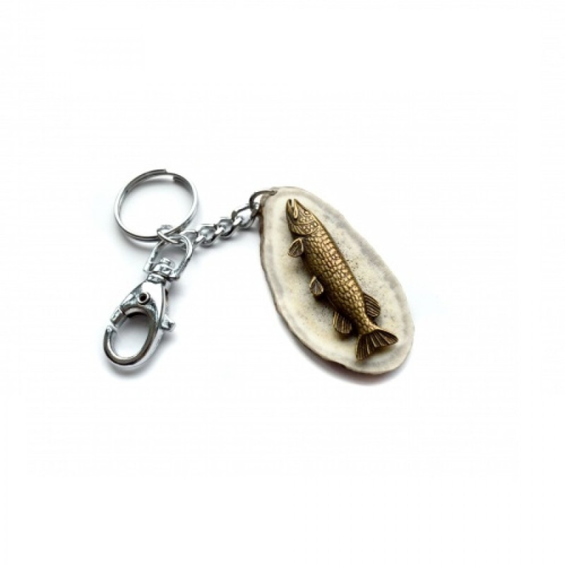 Keychain with fish decoration