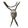 Silver plated medalion with roe motif