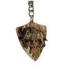 Keychain with boar decoration