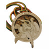 Medal with amber and picture