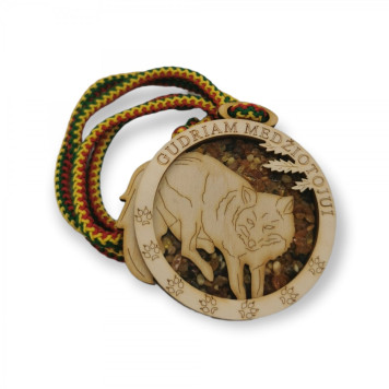 Medal with amber and Fox