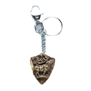Keychain with Deer Motif