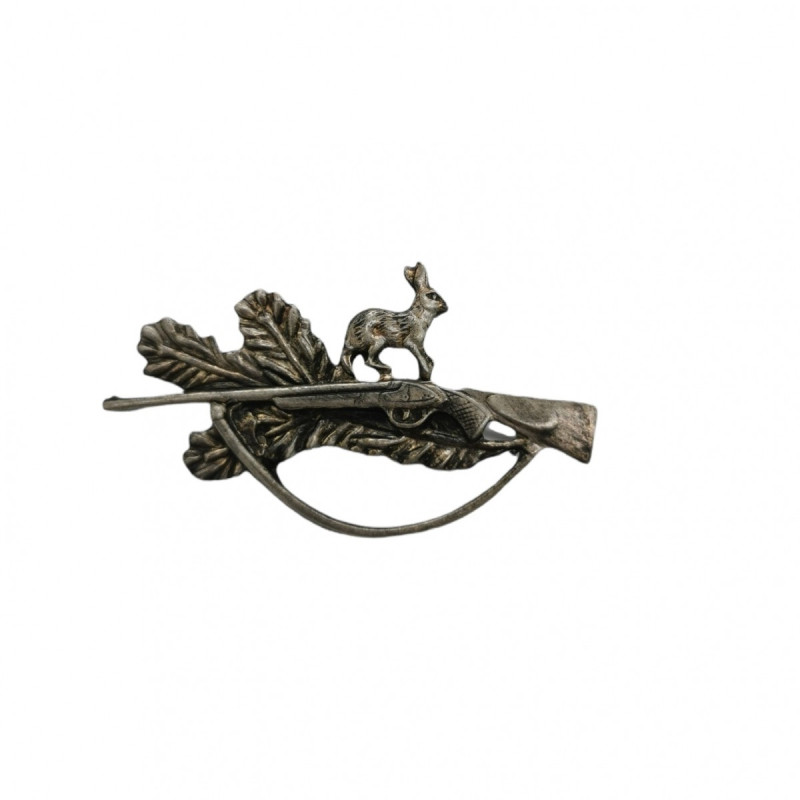 Pin with motif of hare on the gun ARTURE (2627)