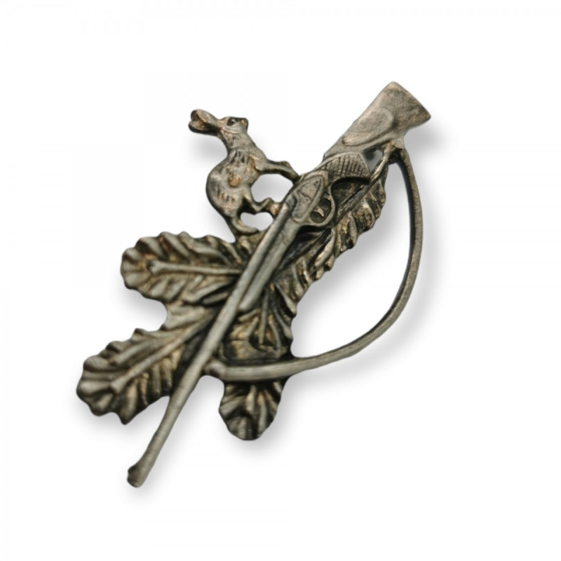 Pin with motif of hare on the gun ARTURE (2627)