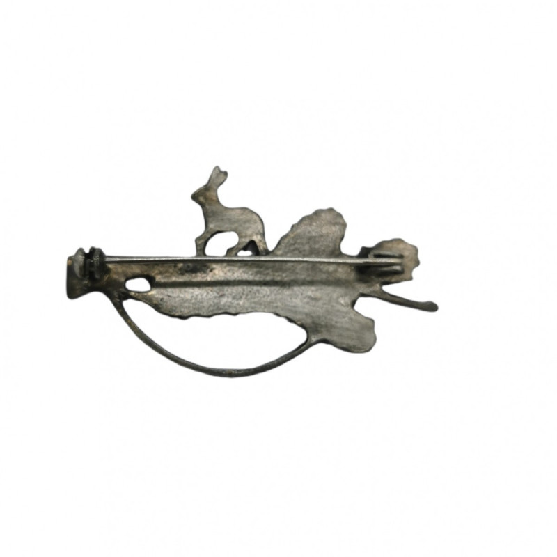 Pin with motif of hare on the gun ARTURE (2627)