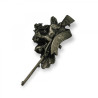 Pin with motif of deer on the gun ARTURE (2626)