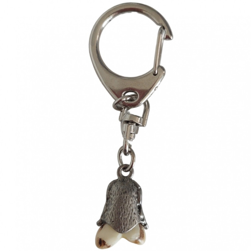 Keychain ARTURE with deer teeth decoration (1617)