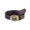 Natural Letaher Belt With Decoration "Hunter"