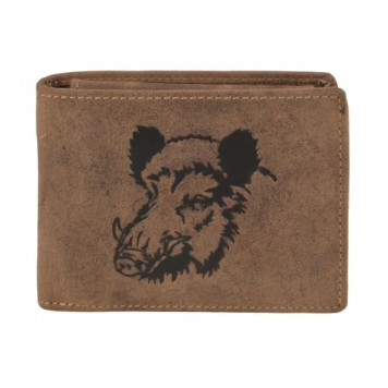 Piniginė su šerno dekoracija GREENBURRY 1705-Wild Boar-25