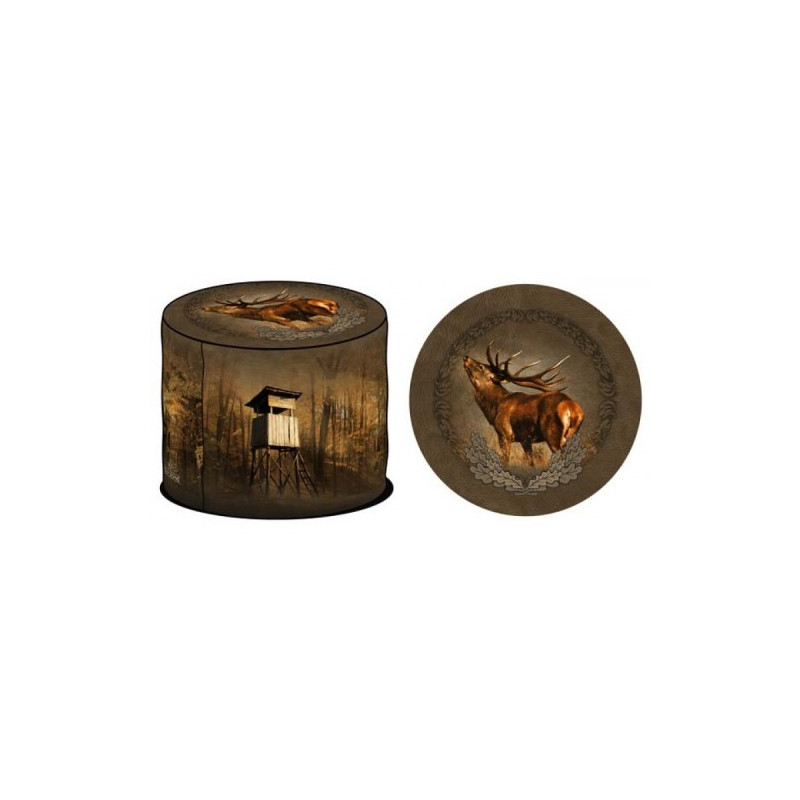 Seat (Puff)  with Deer Print