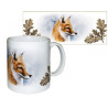 Ceramic Muf with Fox Decor