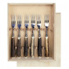Fork Set with Round Antler Handles ARTURE 6 pcs. (173602082)