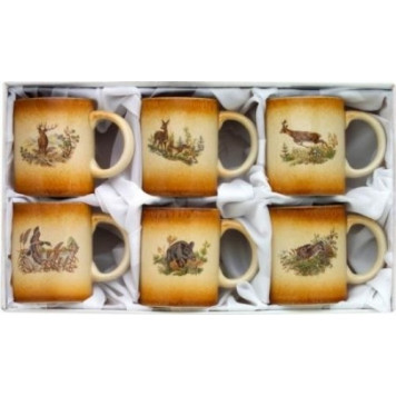 Hunting cup set 6 pcs.