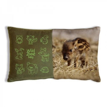 Cushion with Baby Boar Print (35x20 cm)
