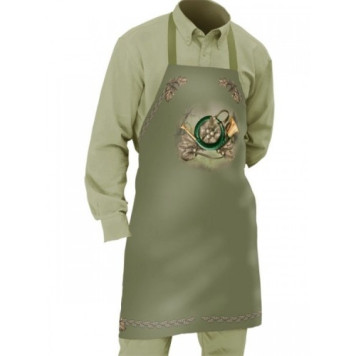 Apron WILD ZONE with Hunting Horn Motif (green) M-166-1539