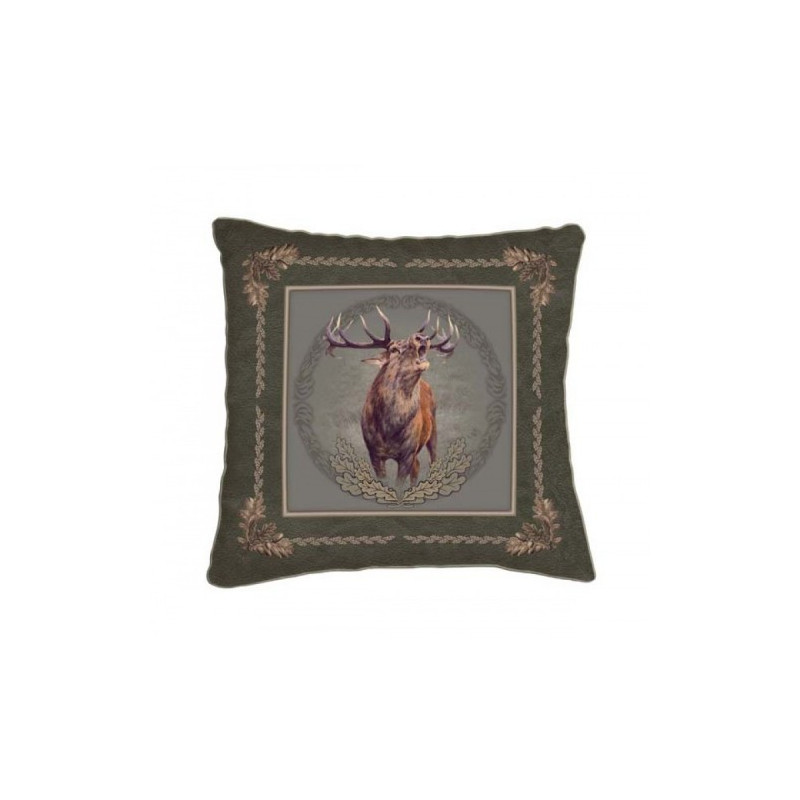 Cushion with Roaring Deer Motif (42x42)