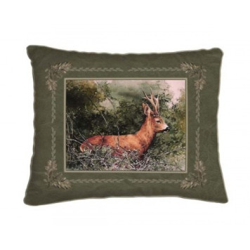 Cushion with Standing Roe Deer Motif (42x42)