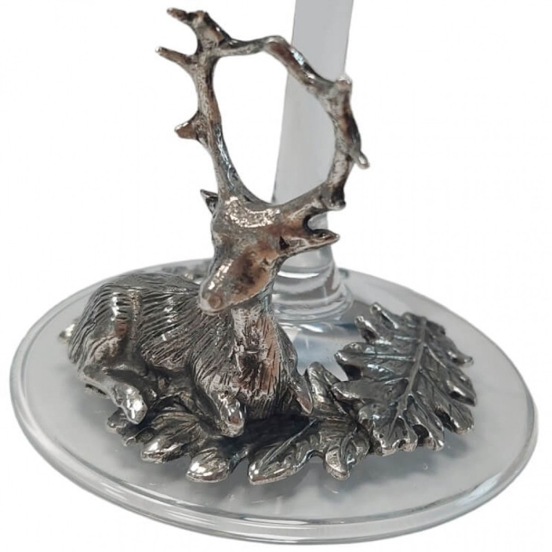 Wine glass ARTINA with deer decoration 19,5cm (60094)
