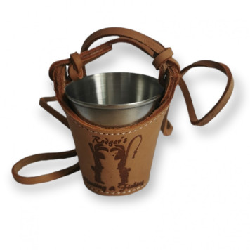 Shot glass with a neck strap