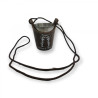 Shot glass with a neck strap 