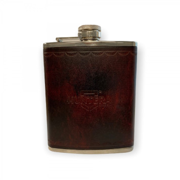 Flask Huntera with Genuine Leather HGE101BR