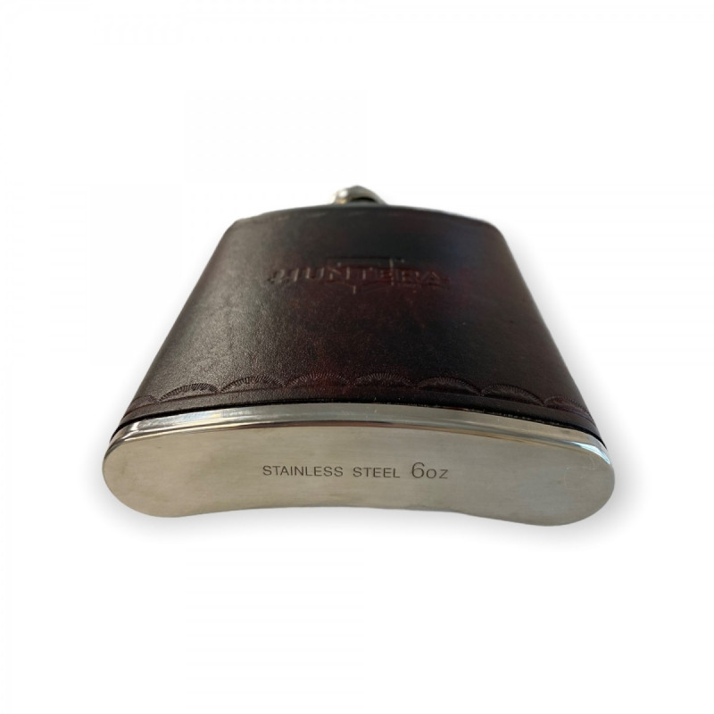 Flask Huntera with Genuine Leather HGE101BR