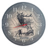 Wall clock with deer print 30 cm Wild Zone M-374-1802