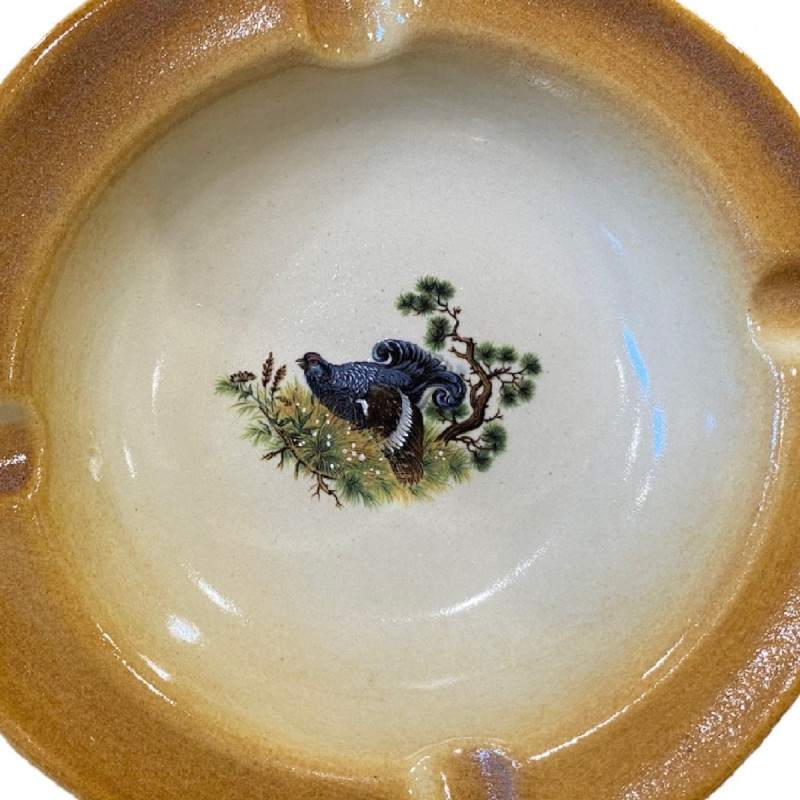 Ashtray With pheasant Decoration KOZAP (16 Cm)