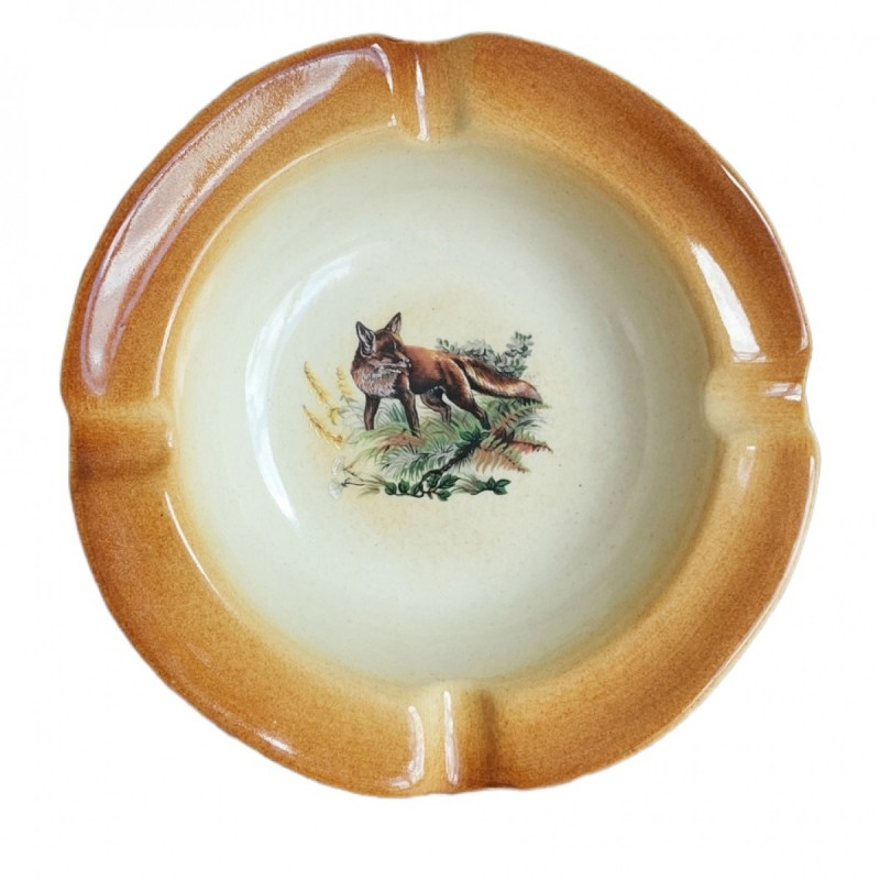 Ashtray With fox Decoration KOZAP (16 Cm)